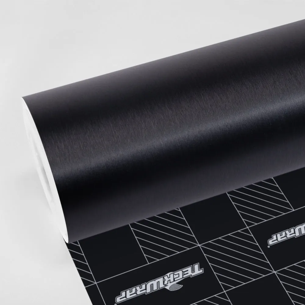 Vinil TeckWrap Brushed Black (BM04): muestra del material