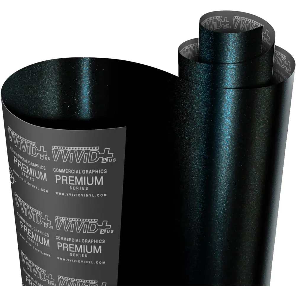Vinil VViViD Ultra Matte Cosmic Blue: muestra del material