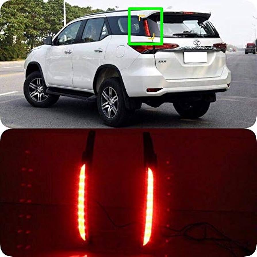 luz Led de pilar , reflector trasero, luz de freno para Toyota Fortuner 2016-2023