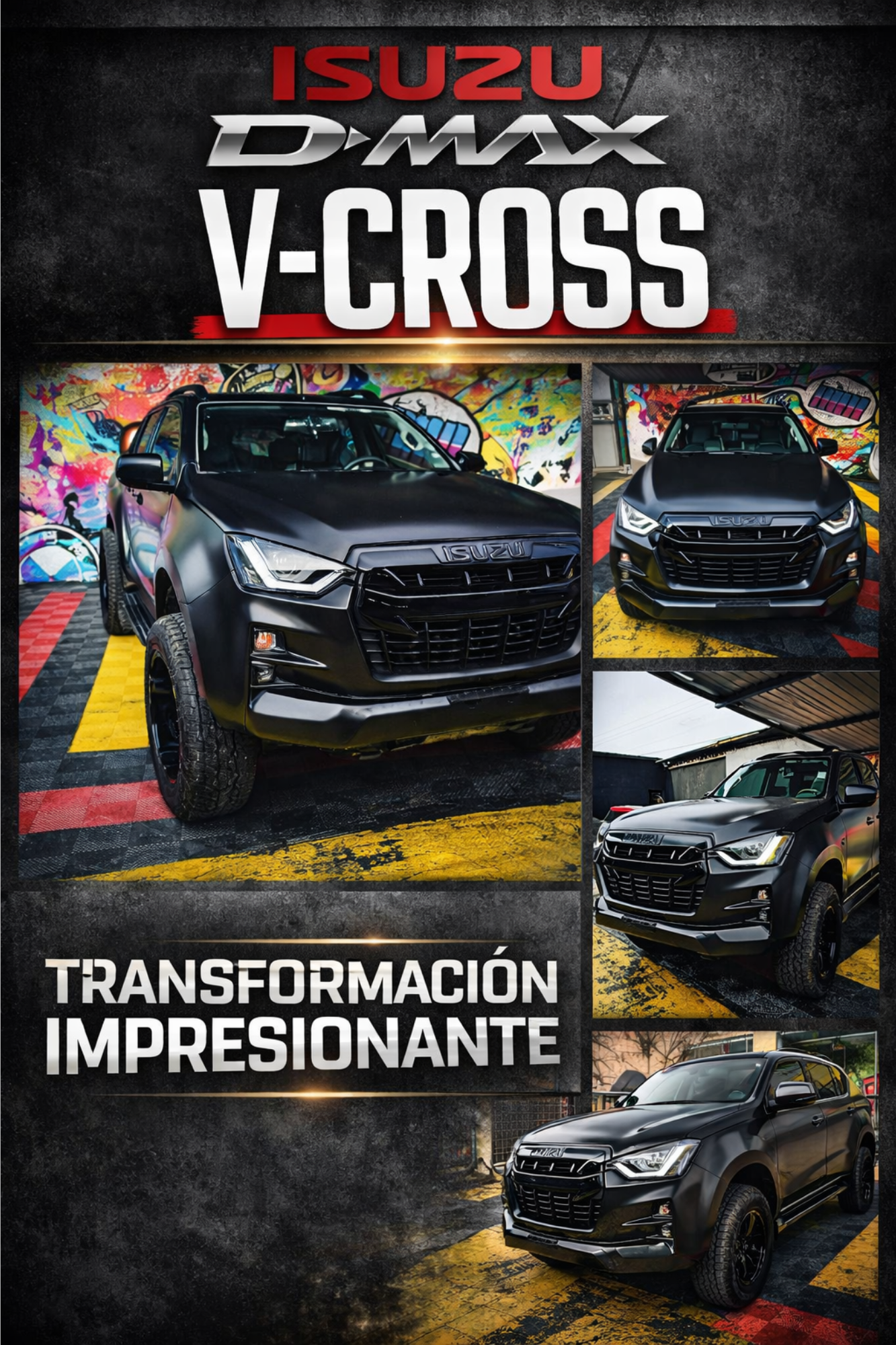 Black Luxury Sport Cars Photo Collage (1)